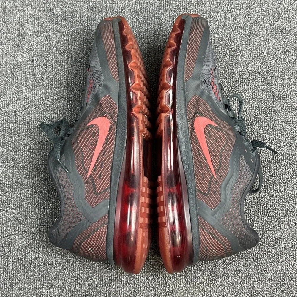 Nike Air‎ Max 2014 Anthracite Grey Red Men's Shoes Size 11.5 (621077-066)